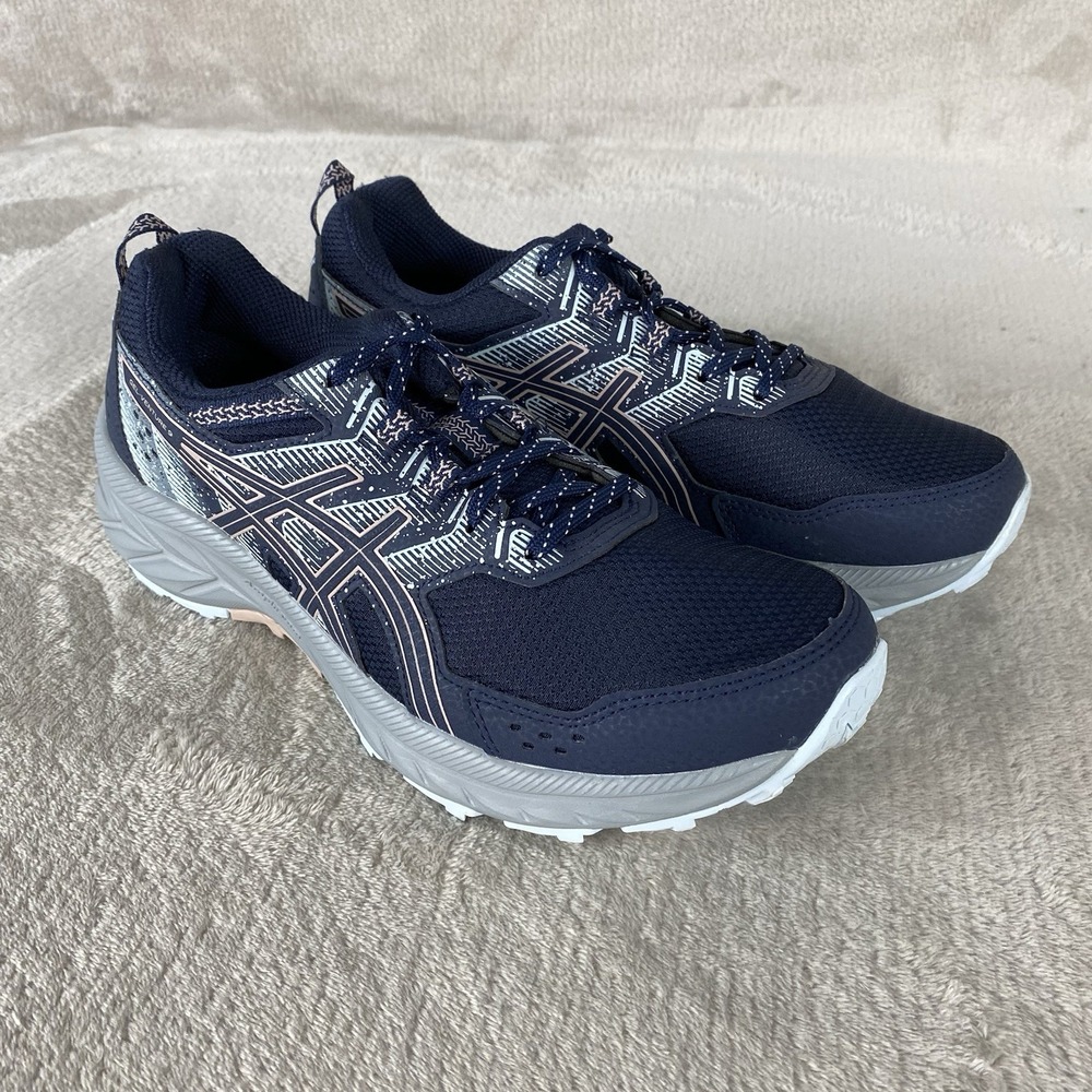 Asics Gel-Venture 10 Womens Shoes Size 9.5 Blue Running Trail Shoes 1012B759